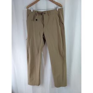 Patagonia Worn Wear Stonycroft Pants Men 35 Tan 55585SP Nylon Stretch Belt
